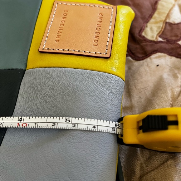 Longchamp Leather Crossbody Bag With Multi Colored Patches - Picture 10 of 16